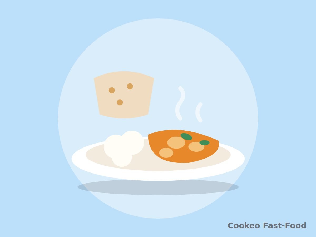 Curry léger au saumon au Cookeo